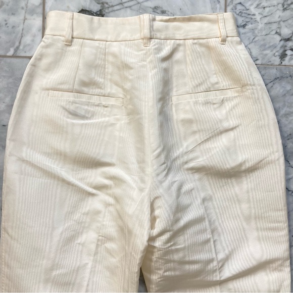 DOLCE & GABBANA Suit😍Cream Silk Stripe Pantsuit Double Breasted Blazer & Pants - Picture 13 of 16